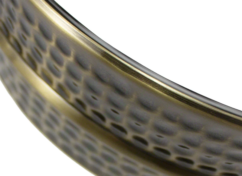 14X6.5 Fût Laiton Martelé Nickel Noir (brass)