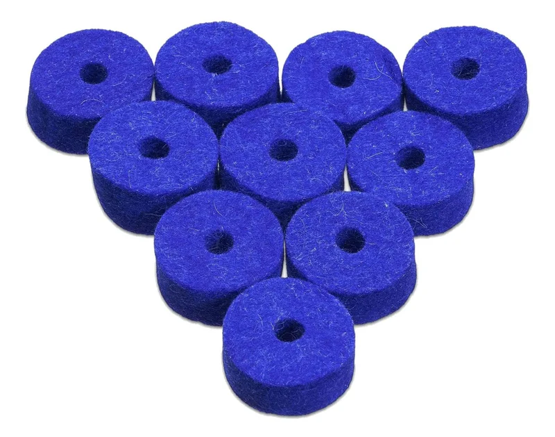 AWFBLU Pack Feutres Cymbales Bleu X10