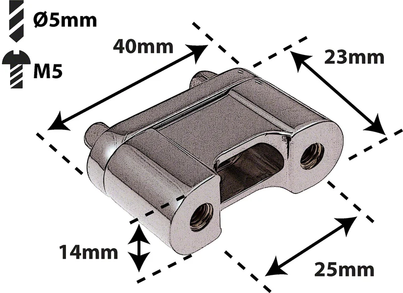 Contre-partie Die Cast "deluxe" Déclencheur Timbre 25mm
