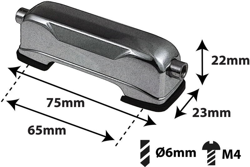 L21SD-BK - Coquille Caisse Claire - 65mm Noir (x1)