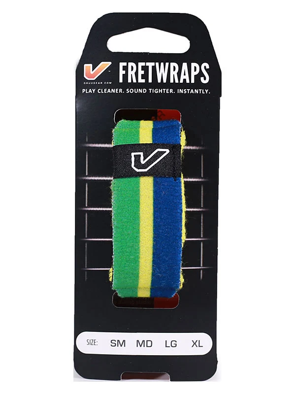 FretWraps World Flags Green-Yellow-Blue - Large