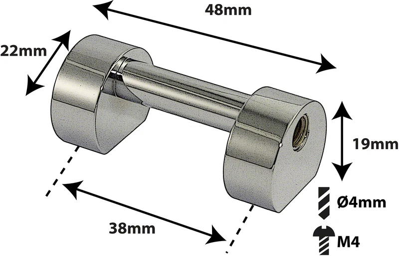 TL3S38 - Coquille Tube - 38mm - Mono Tirant (X1)