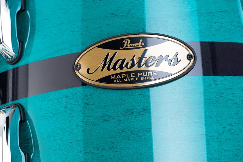 Masters Maple Pure Stage 22 Optimount Aqua Turquoise Stripe