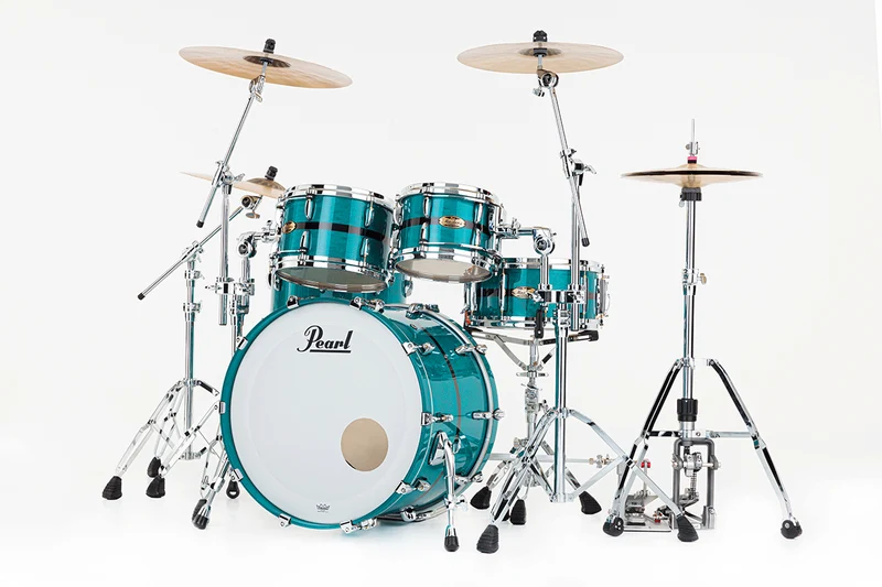 Masters Maple Pure Stage 22 Optimount Aqua Turquoise Stripe