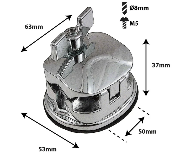 TB9 - Coquille Carrée Deluxe Support Tom 50mm (X1)