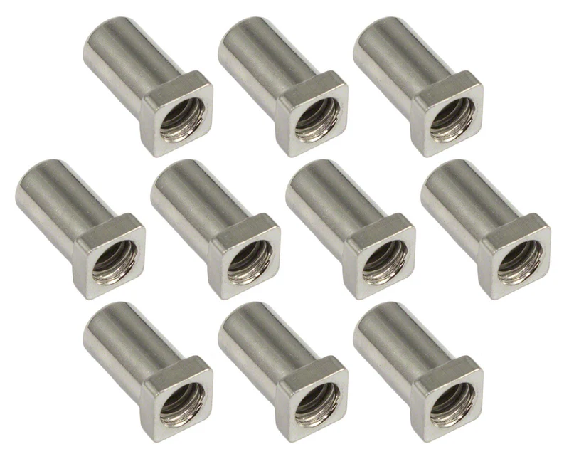 SN-SQ-15S - Cheminée 15mm Tête Carrée - Acier (X10)