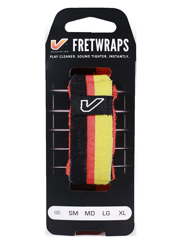 FretWraps World Flags Black-Red-Yellow - Large