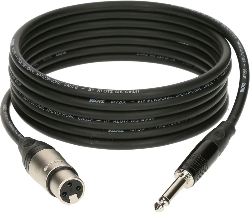 Cable Micro 1 M XLR Femelle - Jack 2P Klotz