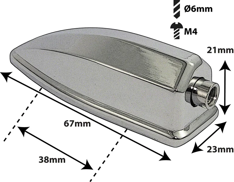 L15SDTT - Coquille Caisse Claire / Tom - 38mm (X1)