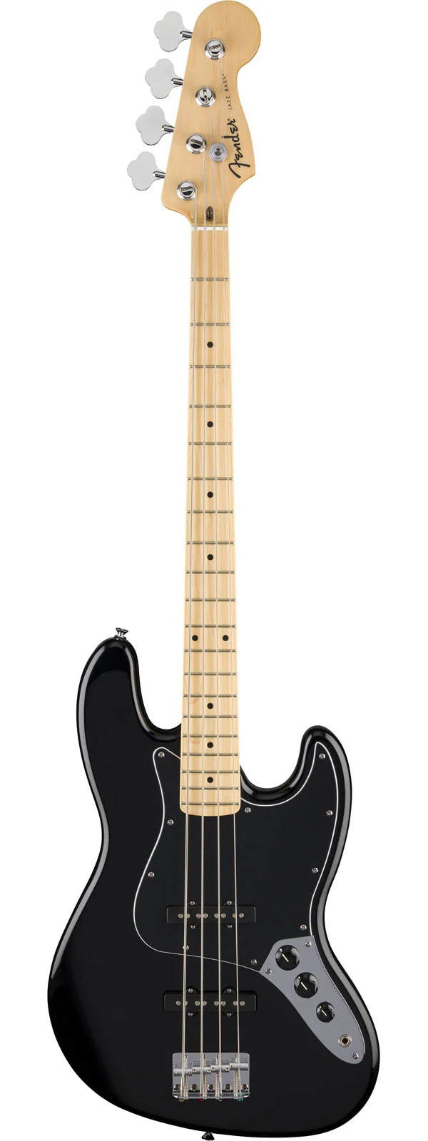 Standard Jazz Bass MN Black Pickguard Black