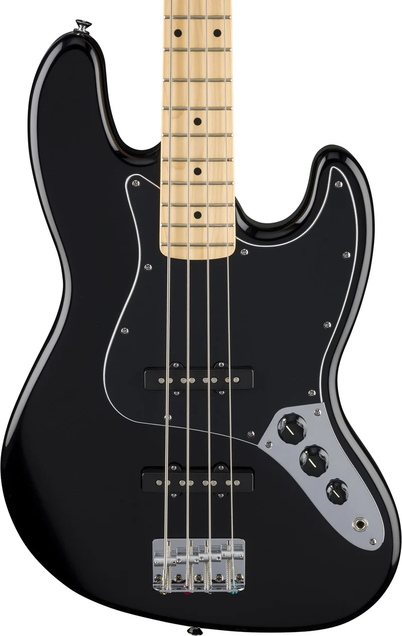 Standard Jazz Bass MN Black Pickguard Black