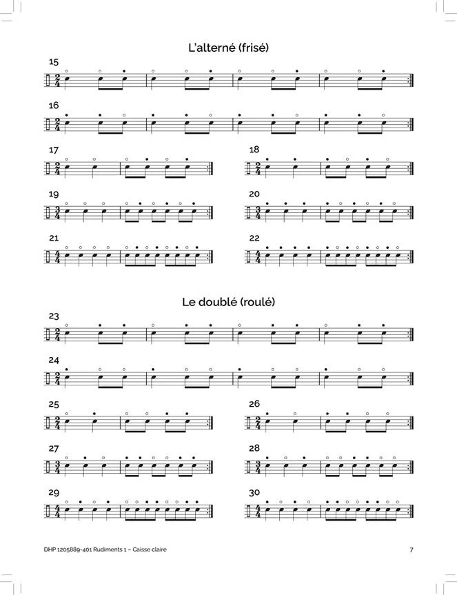 Rudiments 1 Caisse Claire - Deleryuelle