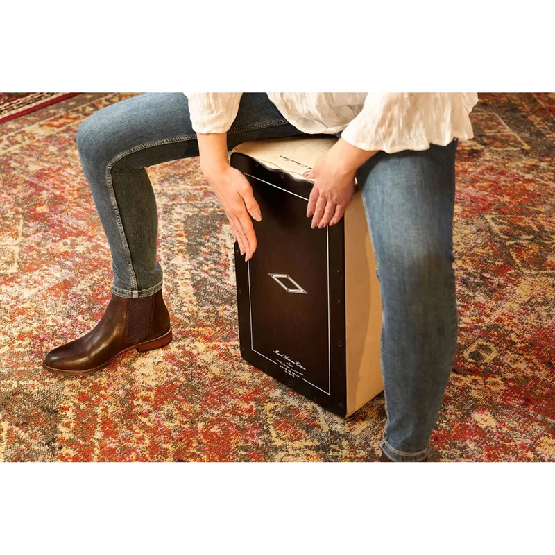 Aesleyb Artisan Edition Cajon Sole Line Ebony Burst