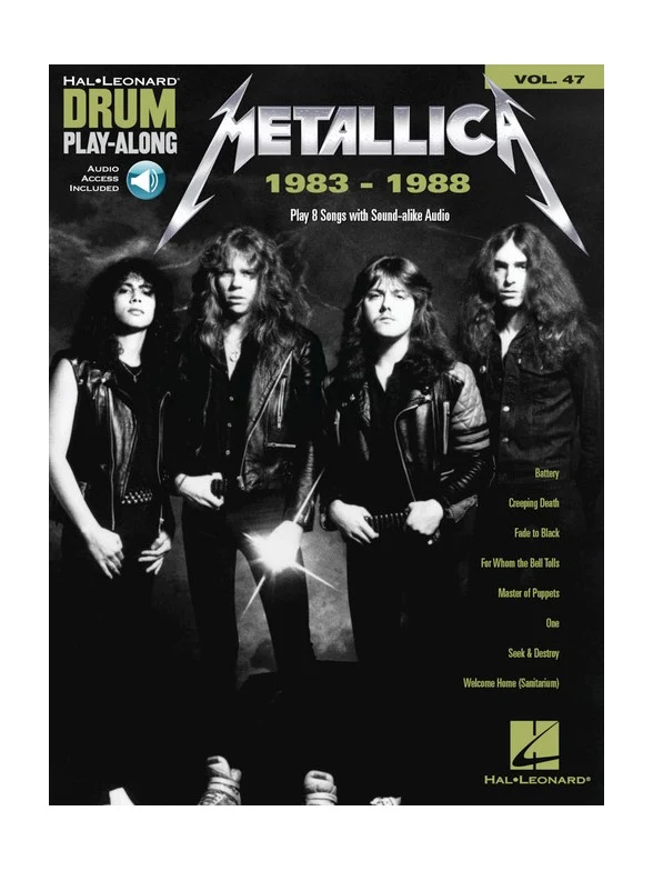 Metallica 1983-1988 - Hal Leonard Drum Play Along Vol.47 - Batterie