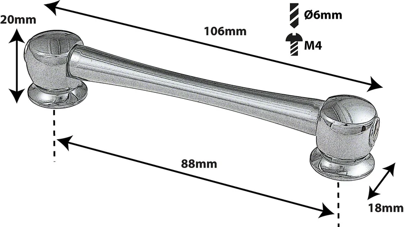 TL11D88 Coquille Tube 88mm Double Tirant (X1)