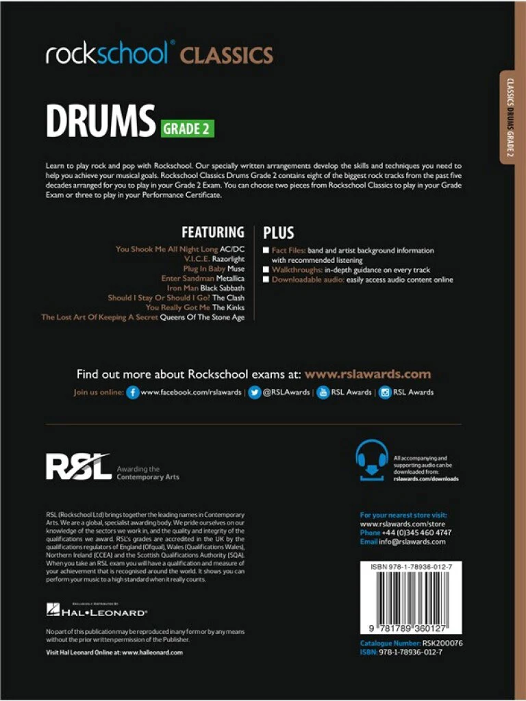 Rockschool Classics Drums - Grade 2
