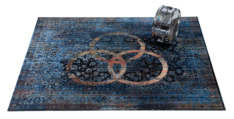 Tapis Vintage Persian 1.85 X 1.60M Antidérapant - Bonzo