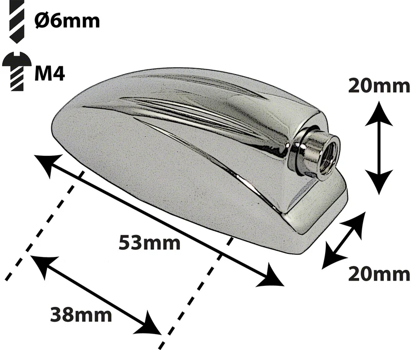 L6SDTT - Coquille Caisse Claire / Tom - 38mm (X1)
