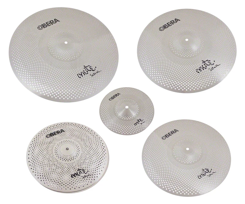 Set 5 Cymbales Silencieuces Mute 14" 16" 18" 20" 10"