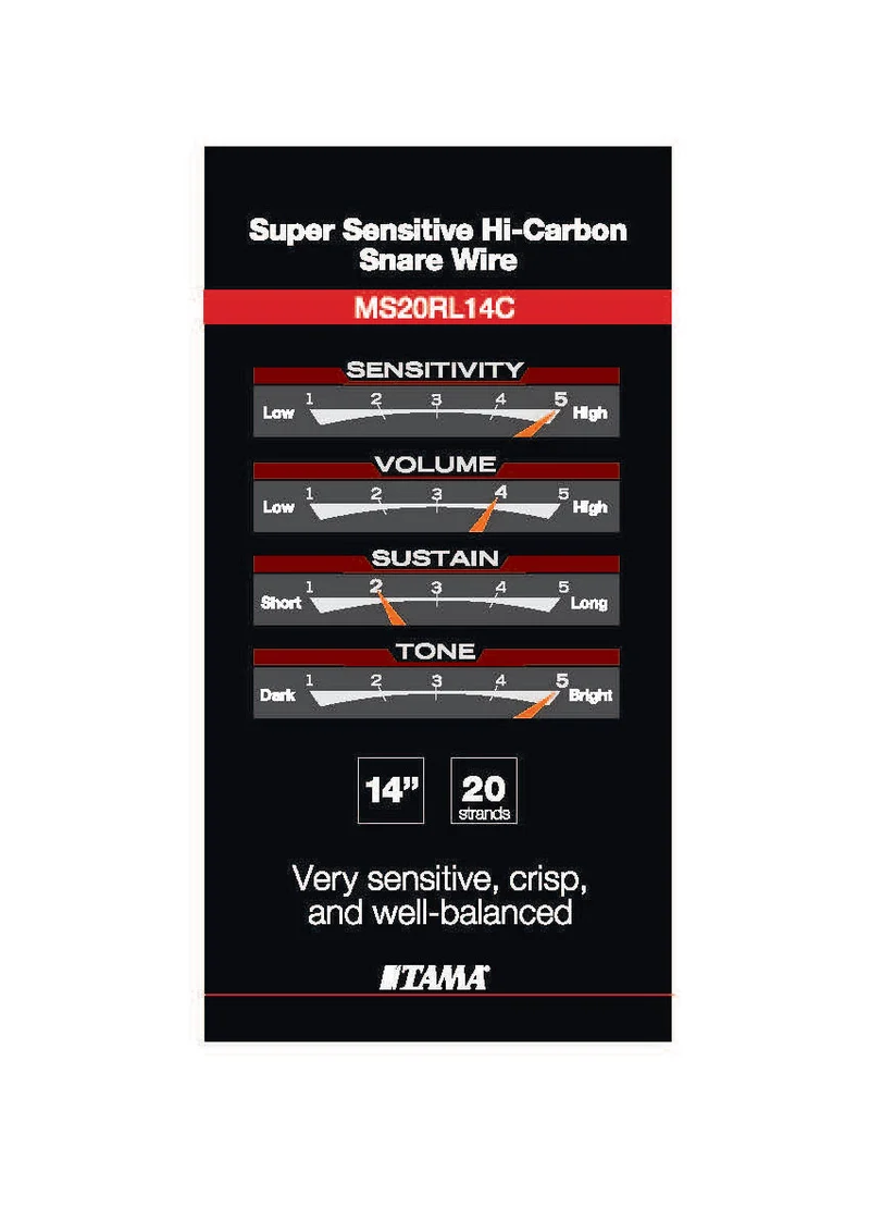 Timbre 14 Super Sensitive 20 Rangs - Hi Carbon Steel