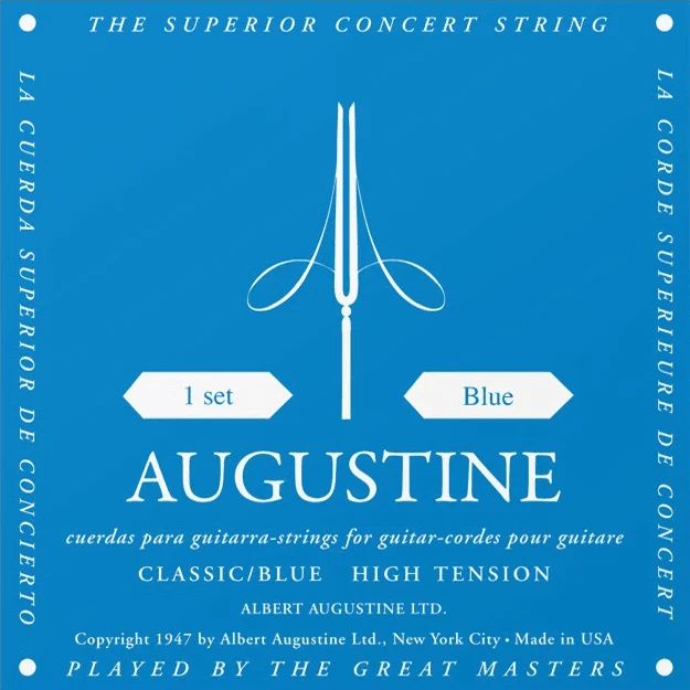 Jeu de cordes guitare classique AUGUSTINE Classic Bleu – Tirant Fort
