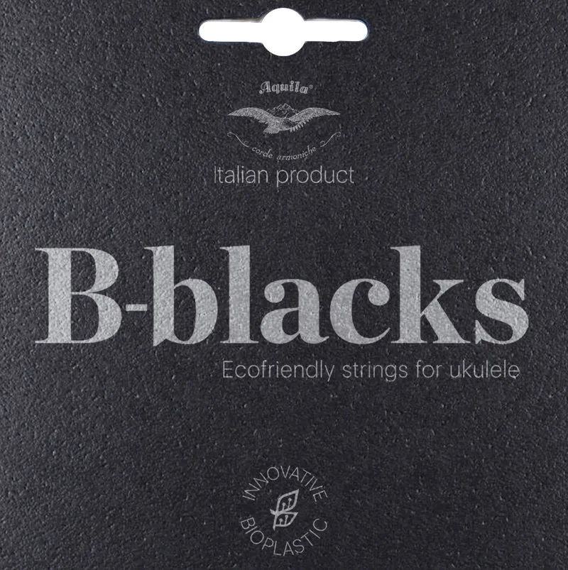 Jeu de cordes Ukulélé AQUILA B-BLACK 181U Soprano / Concert – Do GCEA – Sol grave