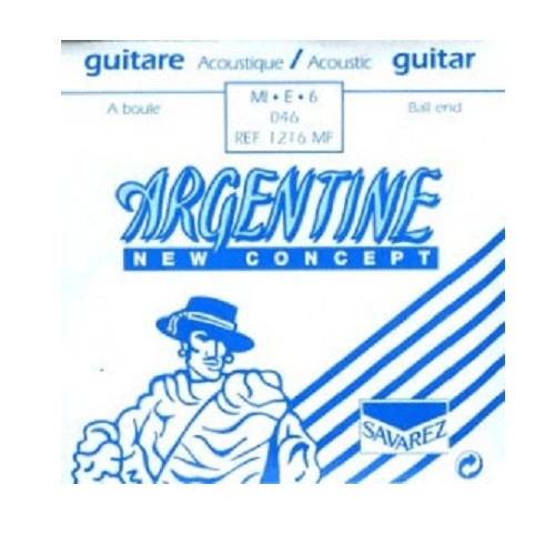 Cordes guitare jazz manouche ARGENTINE – Mi 6ᵉ à boule .045 – Lot de 3