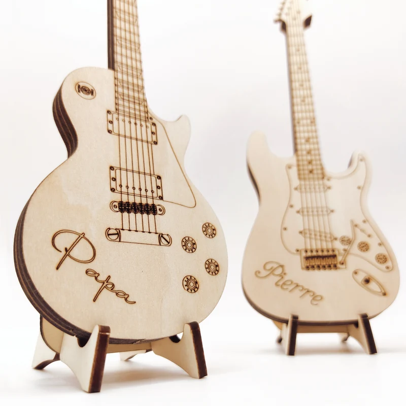 Boîte guitare personnalisé et médiators électrique ou acoustique