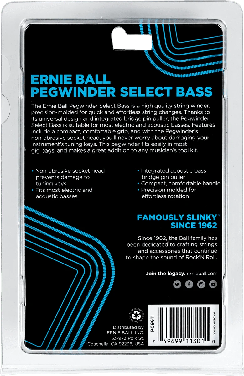 Tourne-mécaniques Ernie Ball Pegwinder Select Bass 9611