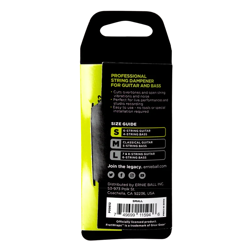 FretWraps Taille S ERNIE BALL 9612