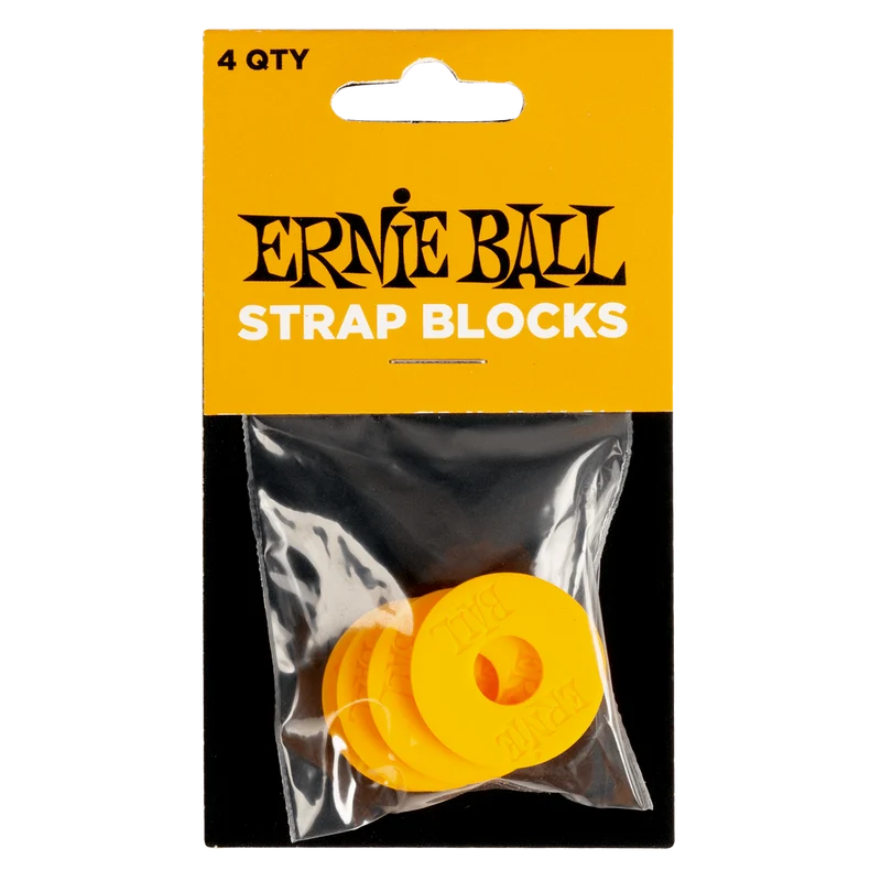 Ernie Ball 5621 Strap Blocks Orange – Pack de 4