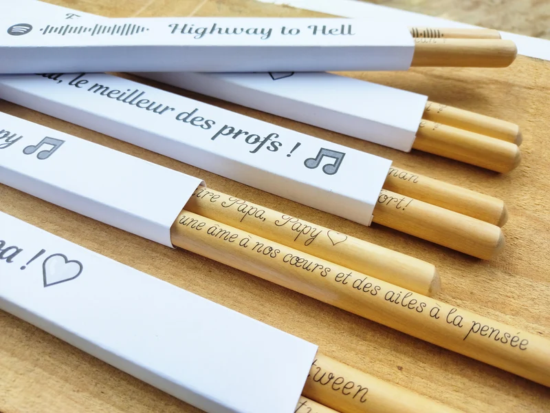 Baguettes de batterie 5A personnalisées - Cadeau unique pour batteur