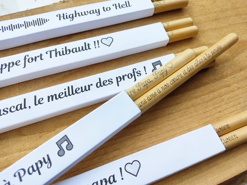 Baguettes de batterie 5A personnalisées - Cadeau unique pour batteur