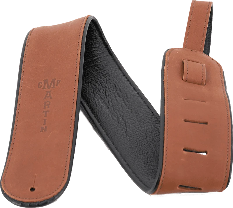 Courroie guitare Deluxe Cuir Marron MARTIN A0028