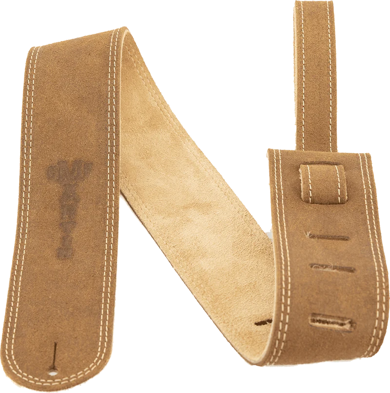 Courroie guitare cuir vieilli doublée suède MARTIN A0027