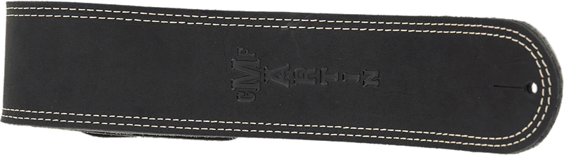 Courroie guitare cuir noir doublée suède MARTIN A0013