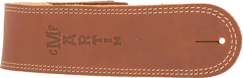 Courroie guitare cuir noir doublée suède MARTIN A0012