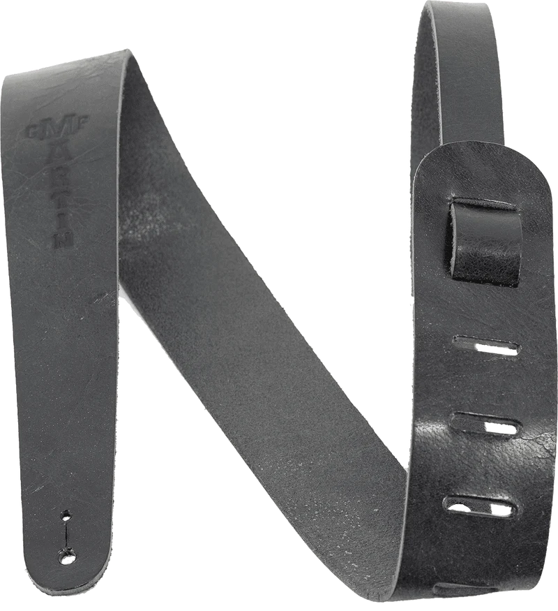 Courroie guitare cuir vintage noire MARTIN A0064 – Largeur 5 cm