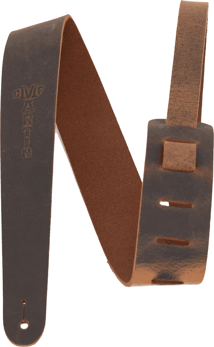 Courroie guitare cuir vintage Brun 5 cm MARTIN A0065