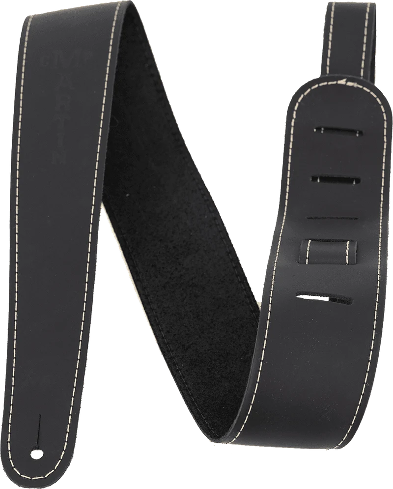 Courroie guitare cuir slim noire MARTIN A0046