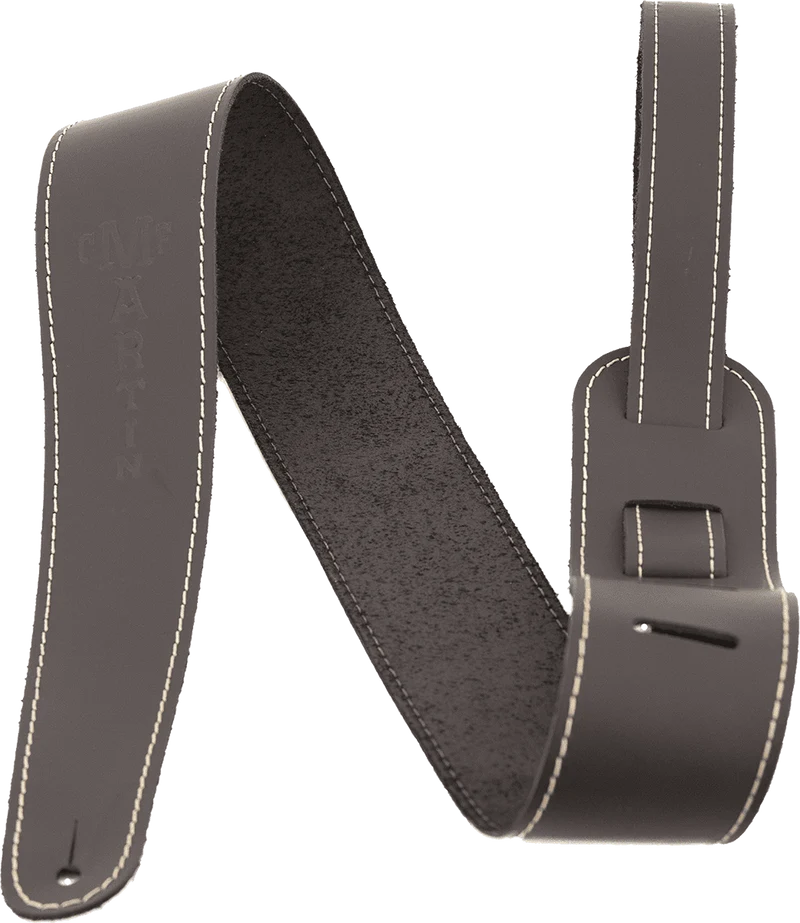 Courroie guitare en cuir slim marron MARTIN A0045