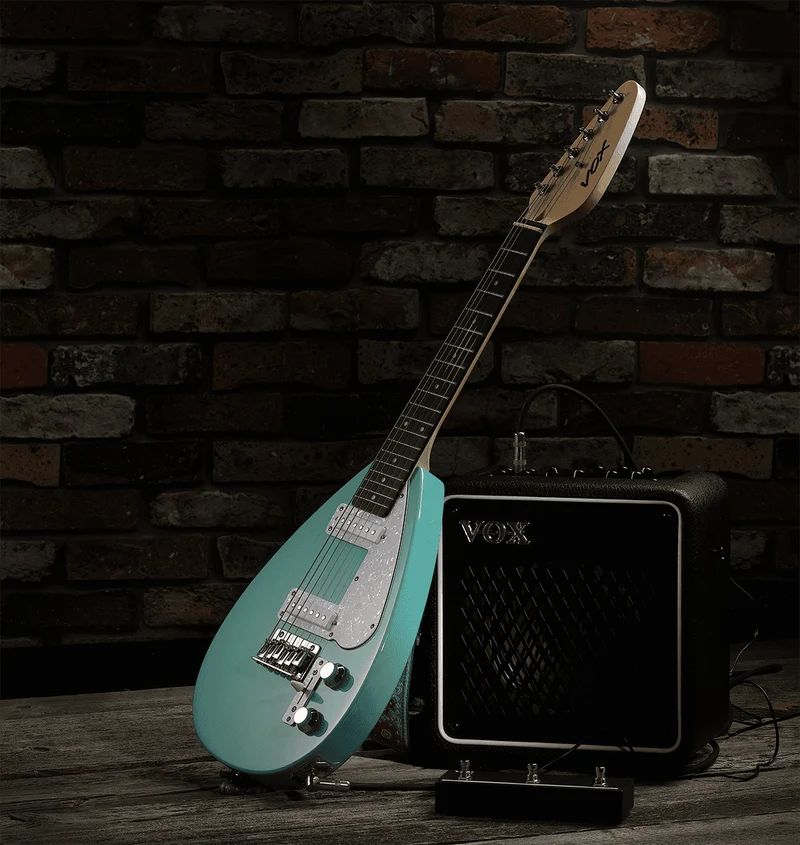 Mini guitare électrique VOX Mark III Mini Aqua Green