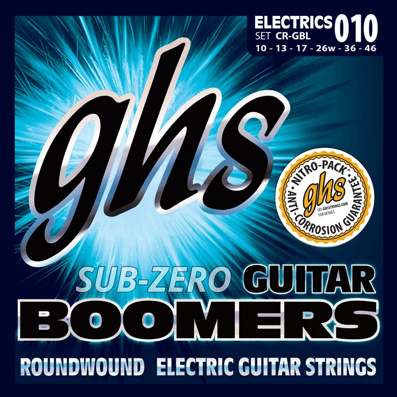 Jeu de cordes guitare électrique GHS SUB-ZERO BOOMERS CR-GBCL – Light 10-46