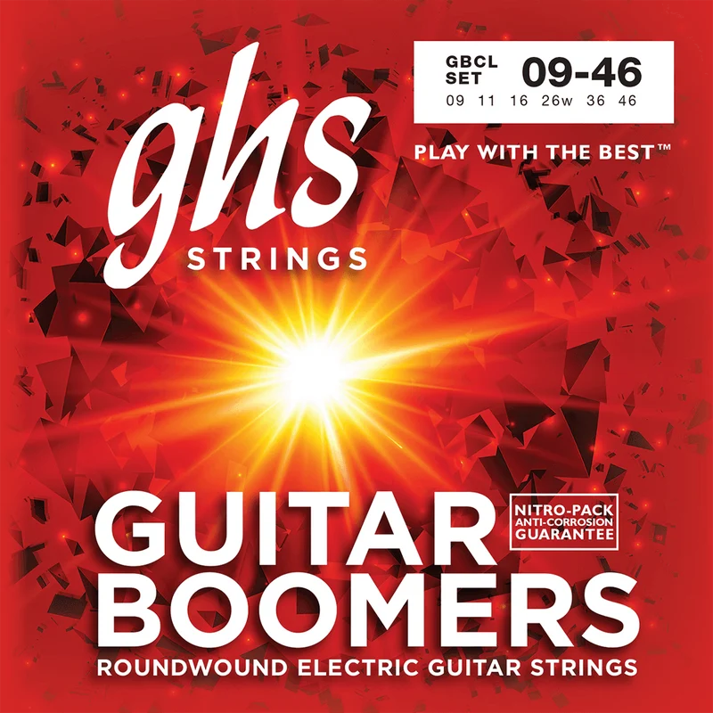Jeu de cordes guitare électrique GHS Boomers GBCL Custom Light 09-46