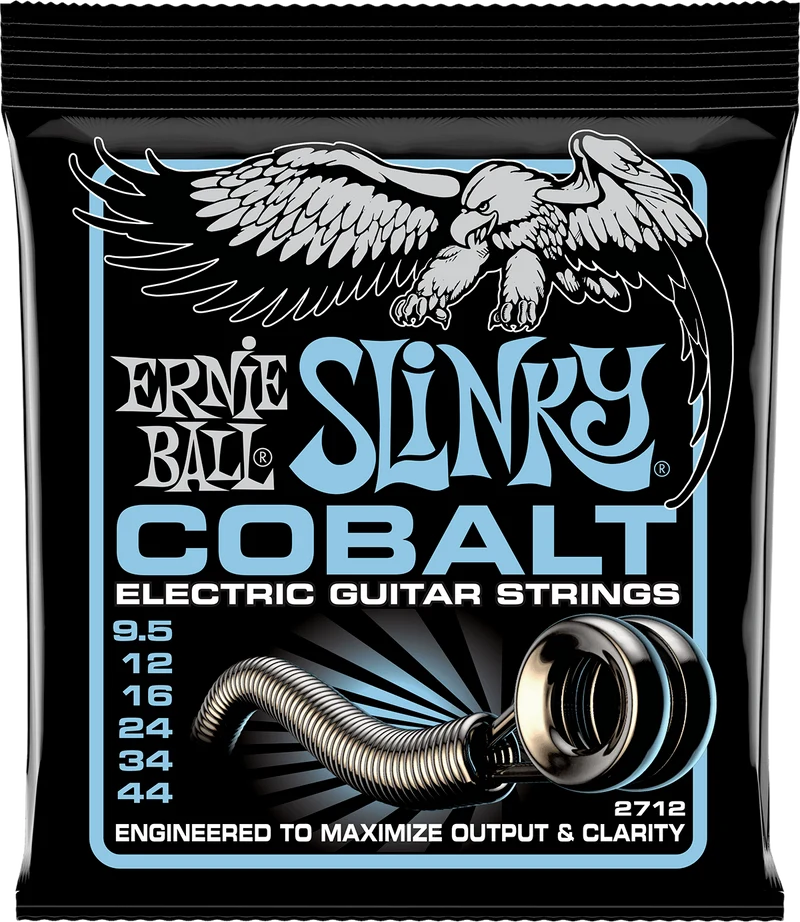 Jeu de cordes guitare électrique Ernie Ball 2712 Cobalt Primo Slinky 9.5–44