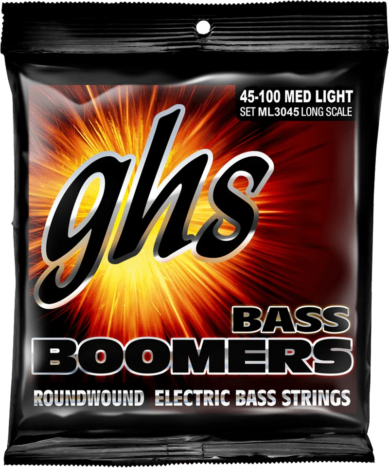 Jeu de cordes basse électrique GHS Boomers ML3045 – Filet rond Long Scale 45-100