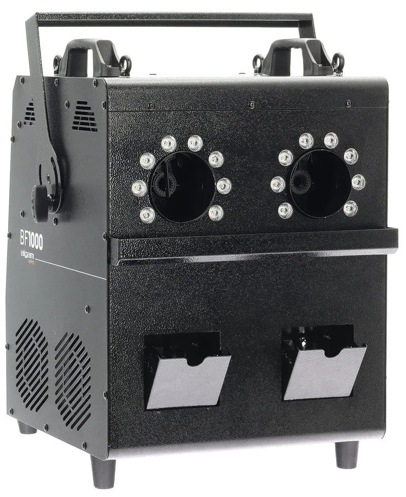 Machine à Bulles et Fumée Bubble Fog – 1000W, 2 sorties, 16 x 6 LED RGB ALGAM LIGHTING BF1000