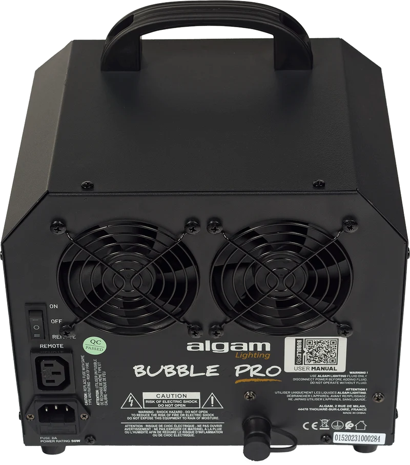 Machine à Bulles Professionnelle 50W – ALGAM LIGHTING BUBBLE-PRO