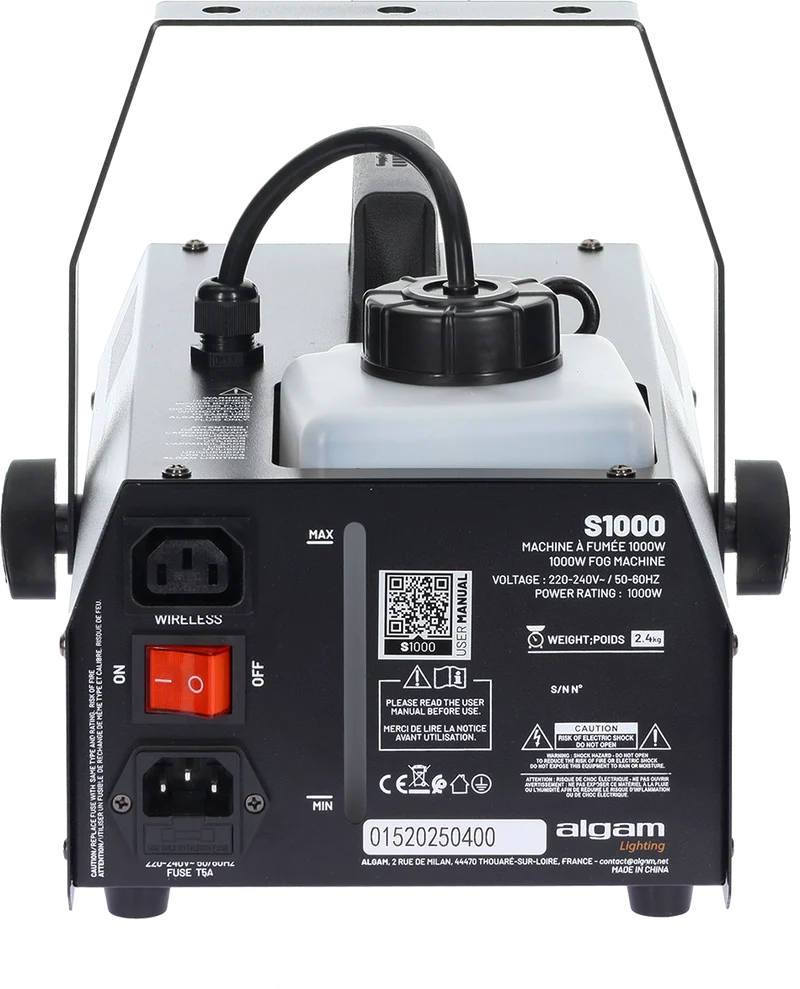 Machine à Fumée 1000W – ALGAM LIGHTING S1000