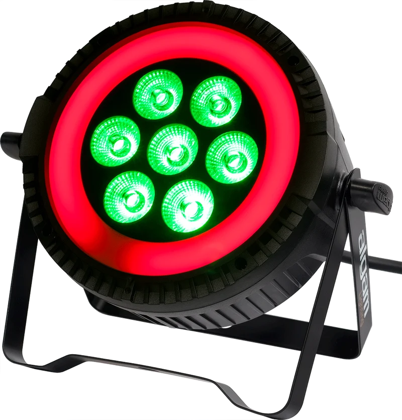 Wash – Projecteur PAR LED 7 x 6 W + Anneau LED RVB ALGAM LIGHTING PARWASH76-RING